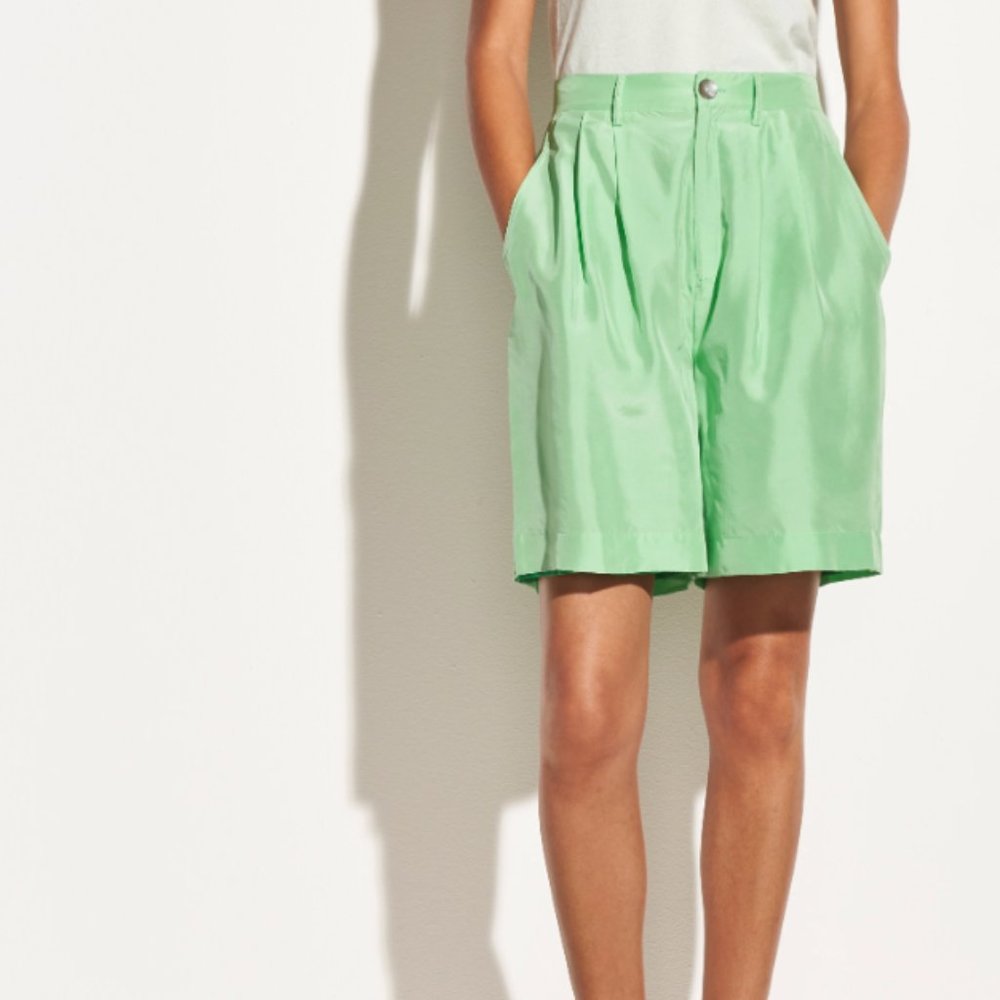 Vince Drapey Habotai Silk Shorts